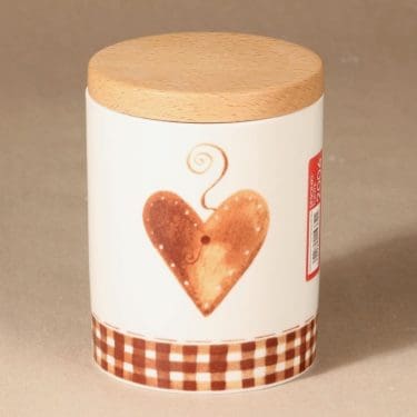 Arabia Sydänpipari Jar with lid designer Minna Immonen 