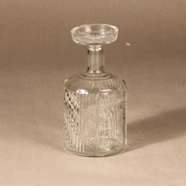Riihimäen lasi Flindari carafe, clear, designer Nanny Still