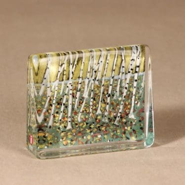 Iittala Glass card Dancing leaves designer Heljä Liukko-Sundström