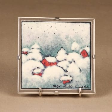 Arabia wall plate Starry night designer Heljä Liukko-Sundström
