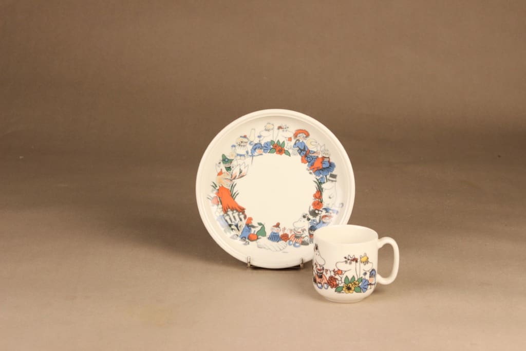 Arabia Moomin cup and plate designer Tove Slotte