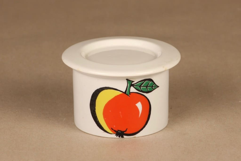 Arabia tutti frutti purnukka, Omena, suunnittelija Ulla Procope, Omena, serikuva