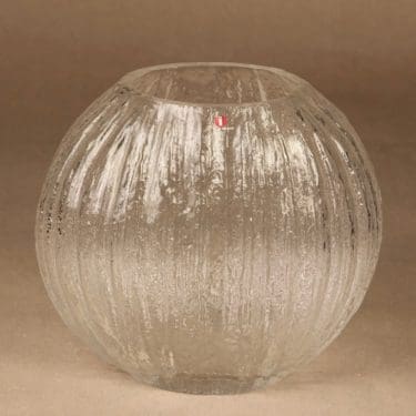 Iittala maljakko, signeerattu, suunnittelija Timo Sarpaneva, signeerattu