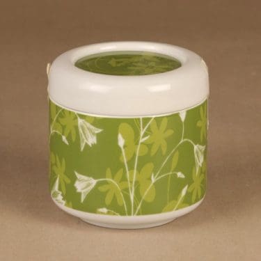 Arabia Keto jar, green designer Heini Riitahuhta