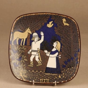 Arabia Kalevala annual plate 1991 designer Raija Uosikkinen