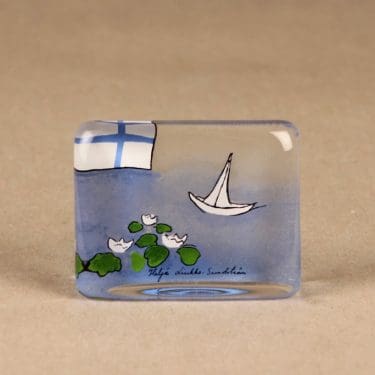 Iittala glass card The Finnish winter designer Heljä Liukko-Sundström