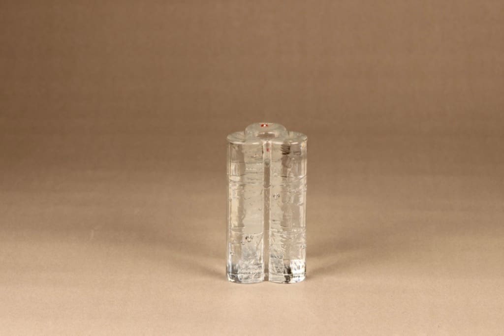 Iittala Arkipelago kynttilänjalka, kirkas, suunnittelija Timo Sarpaneva, massiivinen