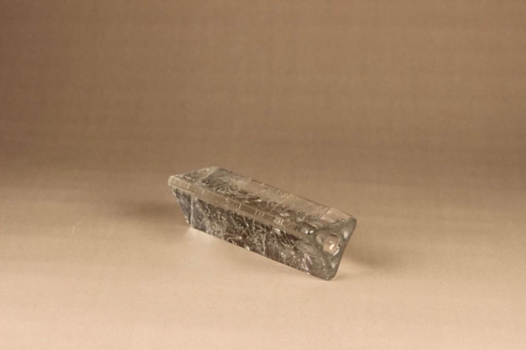 Iittala Arkipelago kynttilänjalka, kirkas, suunnittelija Timo Sarpaneva, Massiivinen, neliö kuva 2
