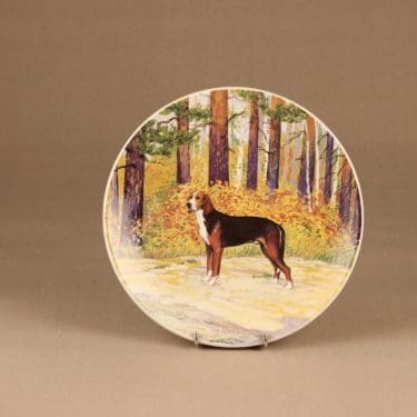 Arabia wall plate Suomenajokoira