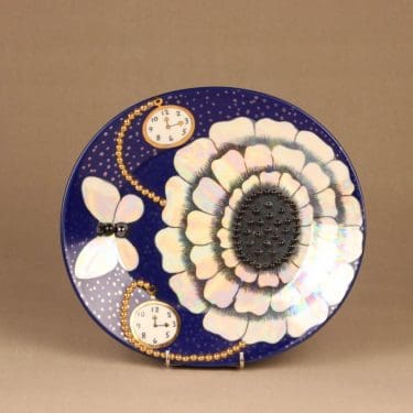 Arabia Florence art ceramic plate, pearl decorative designer Birger Kaipiainen