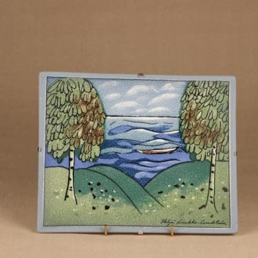 Arabia wall plate Summer in our hearts designer Heljä Liukko-Sundström