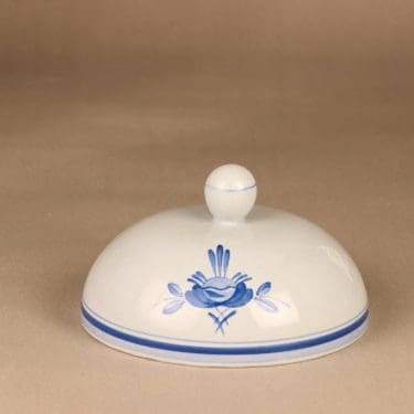 Arabia Blue Rose cheese tray, hand-painted designer Svea Granlund