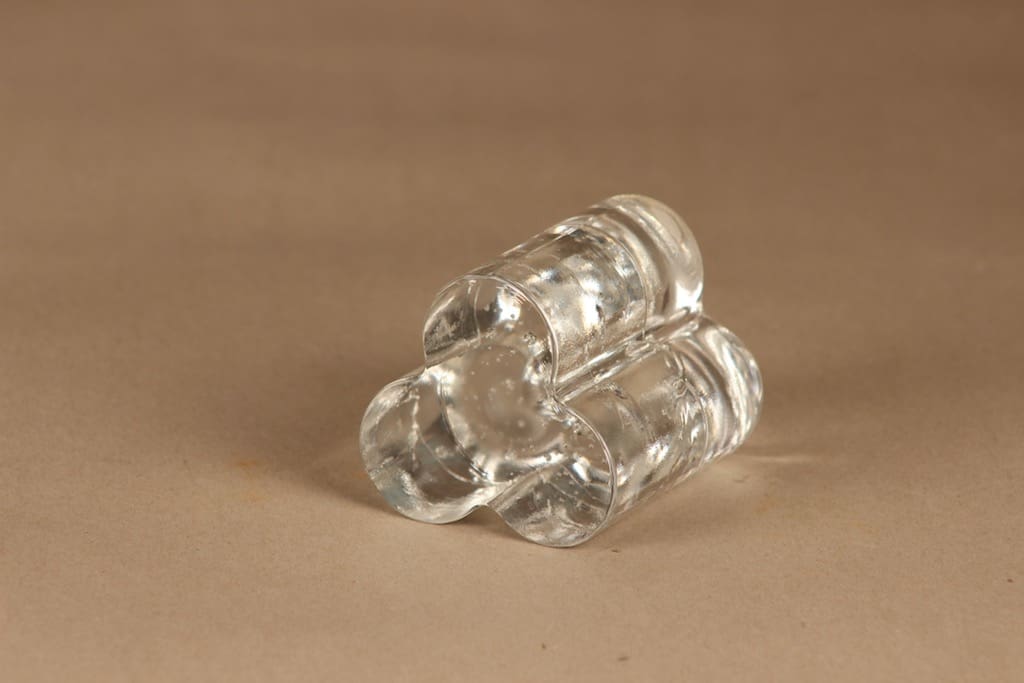 Iittala Arkipelago kynttilänjalka, kirkas, suunnittelija Timo Sarpaneva, massiivinen kuva 2