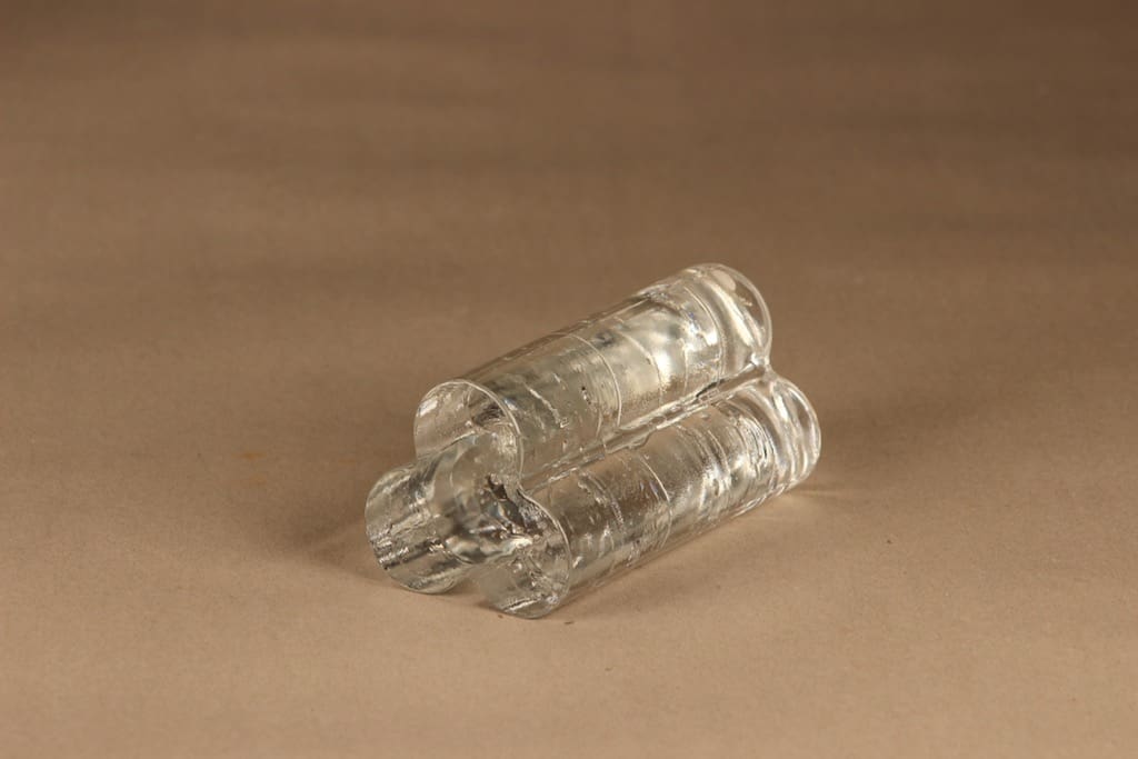 Iittala Arkipelago kynttilänjalka, kirkas, suunnittelija Timo Sarpaneva, massiivinen kuva 2