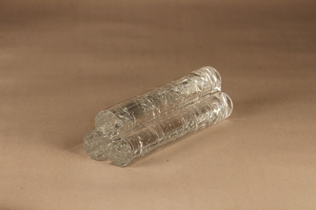 Iittala Arkipelago kynttilänjalka, kirkas, suunnittelija Timo Sarpaneva, massiivinen kuva 2