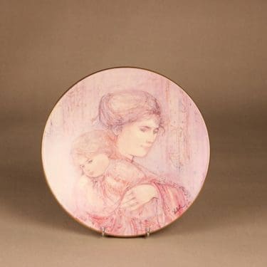 Arabia Mother and Child annual plate 1987 designer Edna Ibel