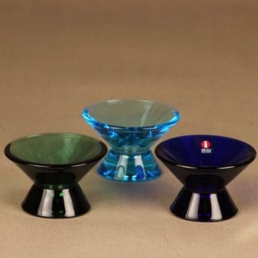 Iittala Kartio kynttilänjalka, eri värejä, 3 kpl, suunnittelija Kaj Franck,