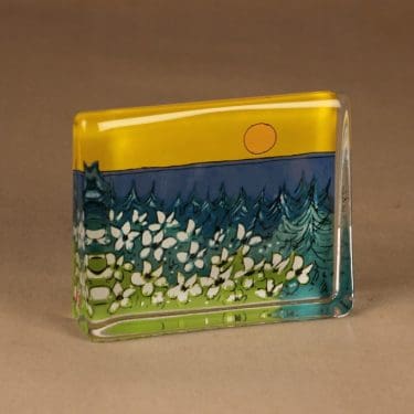 Iittala HLS lasikortti, Lämpö auringon, suunnittelija Heljä Liukko-Sundström, Lämpö auringon, suuri
