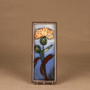 Arabia wall plate Yellow Flower designer Heljä Liukko-Sundström