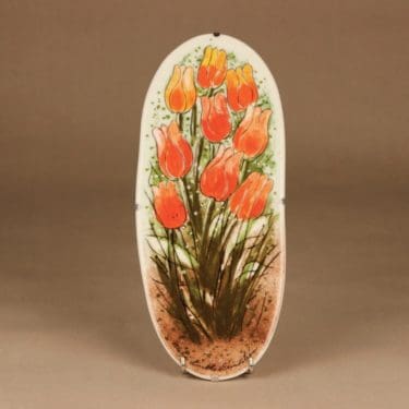 Arabia HLS wall plate Full of tulips designer Heljä Liukko-Sundström