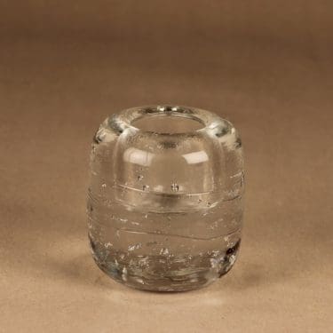 Iittala Arkipelago kynttilänjalka, kirkas, suunnittelija Timo Sarpaneva,