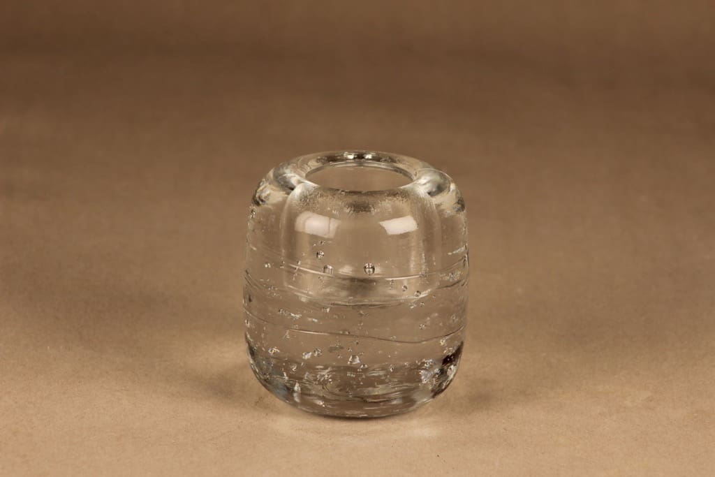 Iittala Arkipelago kynttilänjalka, kirkas, suunnittelija Timo Sarpaneva,