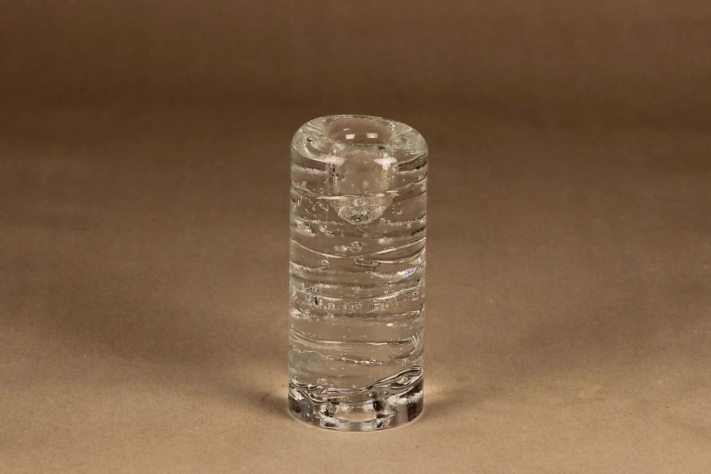 Iittala Arkipelago kynttilänjalka, kirkas, suunnittelija Timo Sarpaneva,