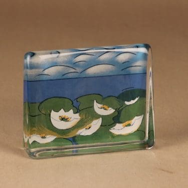 Iittala HLS glass card Finnish summer designer Heljä Liukko-Sundström