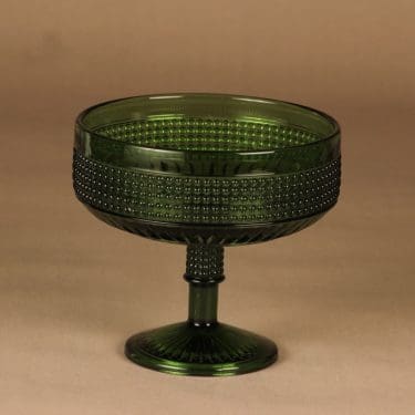 Riihimäen lasi Barokki serving bowl and dessert bowls designer Erkkitapio Siiroinen