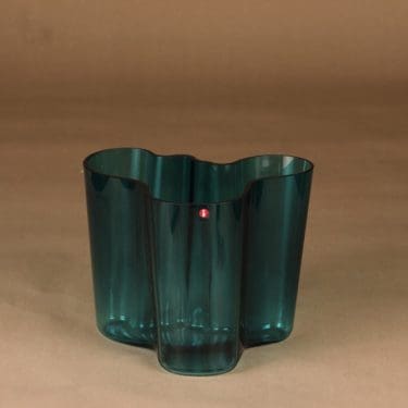 Iittala Aalto Collection maljakko, signeerattu, suunnittelija Alvar Aalto, signeerattu, signeerattu