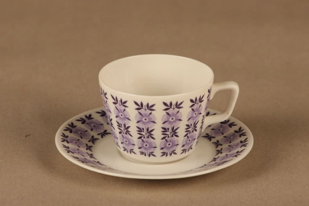 Arabia Veronica coffee cup and plates(2) designer Raija Uosikkinen 2