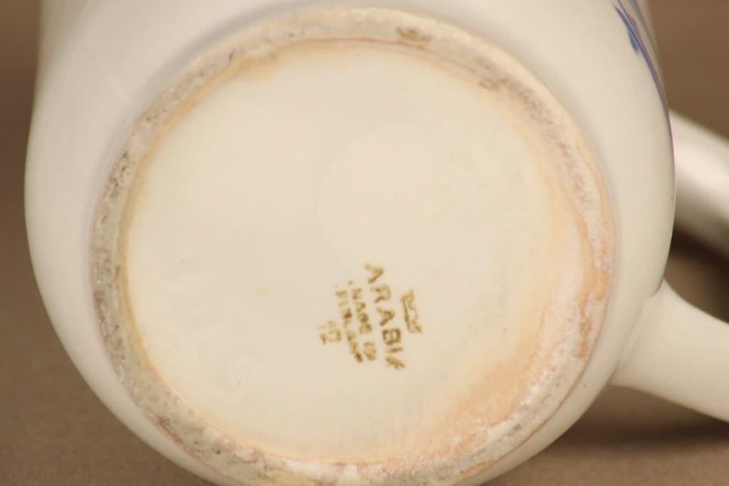 Arabia Tuulimylly kaadin, 1 l, suunnittelija , 1 l, puhalluskoriste, maitokannu kuva 3
