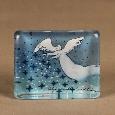 Iittala HLS glass card Star rain designer Heljä Liukko-Sundström