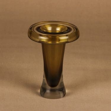 Nuutajärvi Saturnus vase, signed designer Jaakko Niemi