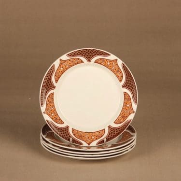 Arabia KS Arctica Bysantti plate 17.5 cm, 5 pcs designer Anja Jaatinen-Winquist