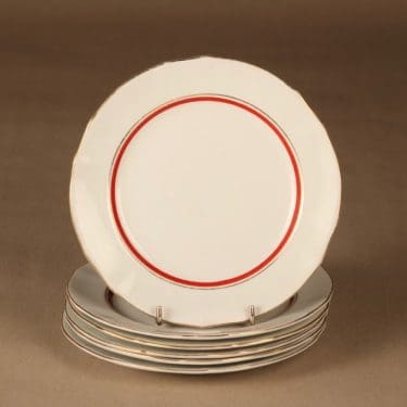 Arabia AS  plate 17.5 cm, 6 pcs designer unknown
