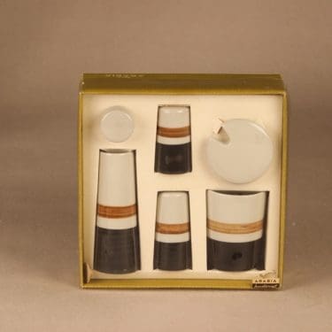 Arabia Spice set hand-painted 4 pcs designer Gunnel Sallmen