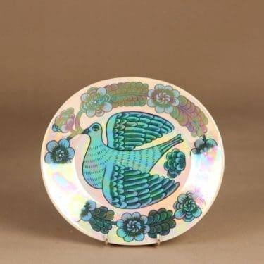 Arabia BK art ceramic plate Dove designer Birger kaipiainen