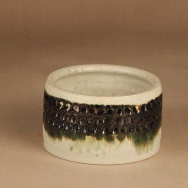 Arabia art ceramic bowl, signed designer Peter Winquist