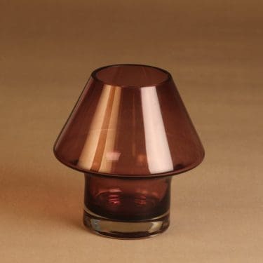 Riihimäen lasi Stromboli vase, signed designer Aimo Okkolin