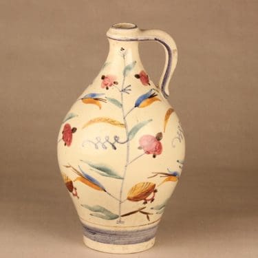 Kupittaan savi vase, hand-painted