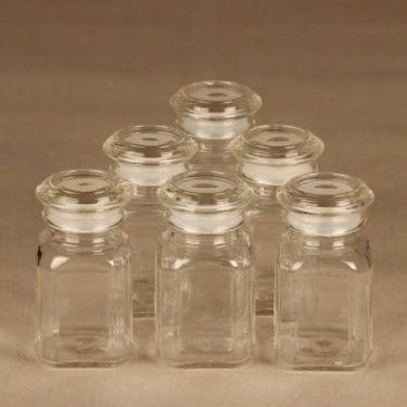Riihimäen lasi spice jar 6 kpl