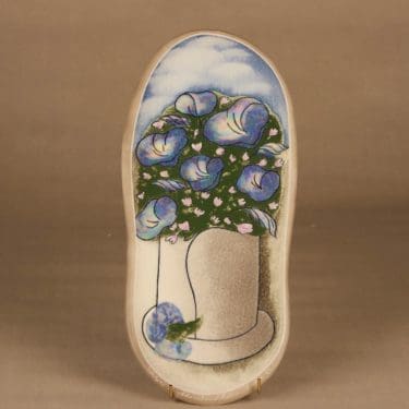 Arabia wall plate Blue Bells designer Heljä Liukko-Sundström