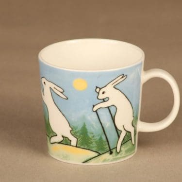 Arabia Rabbit mug Nordic Walkers 3 dl designer Heljä Liukko-Sundström