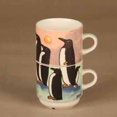 Arabia Kuppileikki Penguins two-part designer Heljä Liukko-Sundström