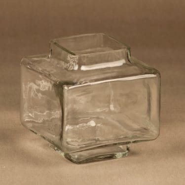 Riihimäen lasi Palkki vase, clear designer Helena Tynell