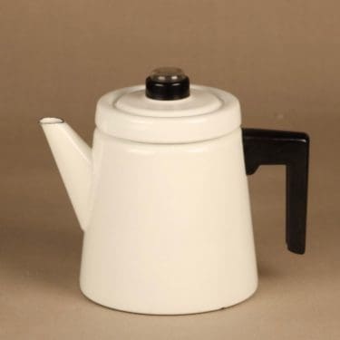Finel Pehtoori coffee pot 2 l, white designer Antti Nurmesniemi