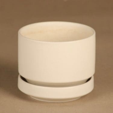 Arabia SN 1 flower pot, white designer Richard Lindh