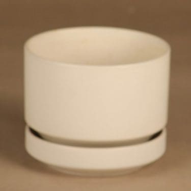 Arabia SN flower pot, white designer Richard Lindh
