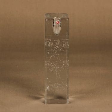Iittala Arkipelago kynttilänjalka, kirkas, suunnittelija Timo Sarpaneva, massiivinen